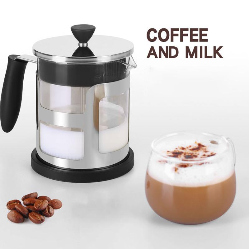 Manual Coffee Espresso Maker Pot Stainless Steel Glass Teapot French Coffee Tea Percolator Filter Press Plunger