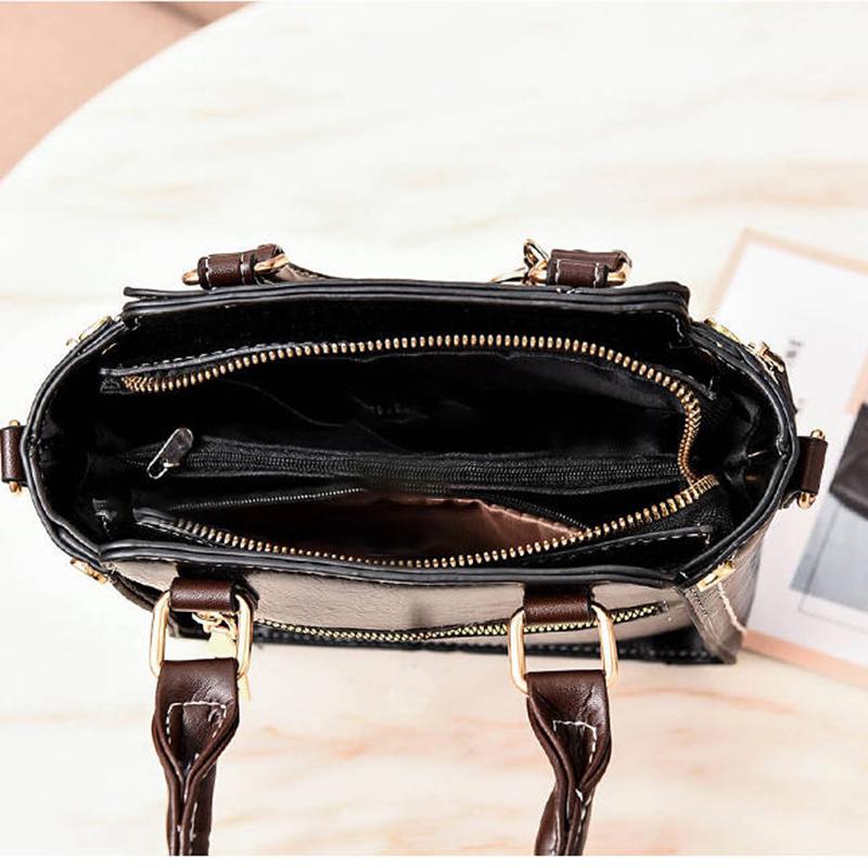 Women's Top-handle bag Small crossbody bag Zipper messenger bags for Iphone With Little bear pendant