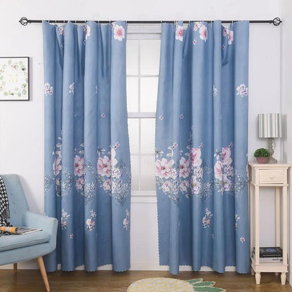 Simple Curtain Finished Special Offer Rental Dormitory Bedroom Balcony Blackout Short Curtain Half Curtain Curtain