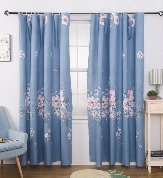 Simple Curtain Finished Special Offer Rental Dormitory Bedroom Balcony Blackout Short Curtain Half Curtain Curtain