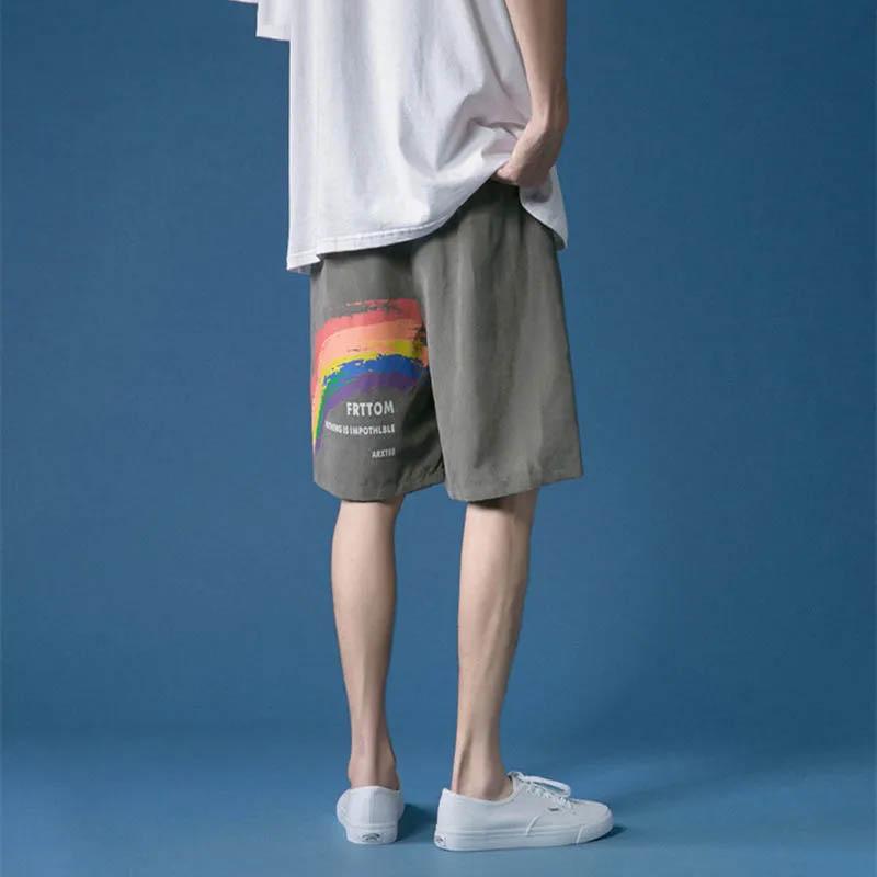 Shorts Men's Spring and Summer Loose Five-point Pants Student Korean Men's Pants Summer Thin Section Beach Sports Casual Men's Pants