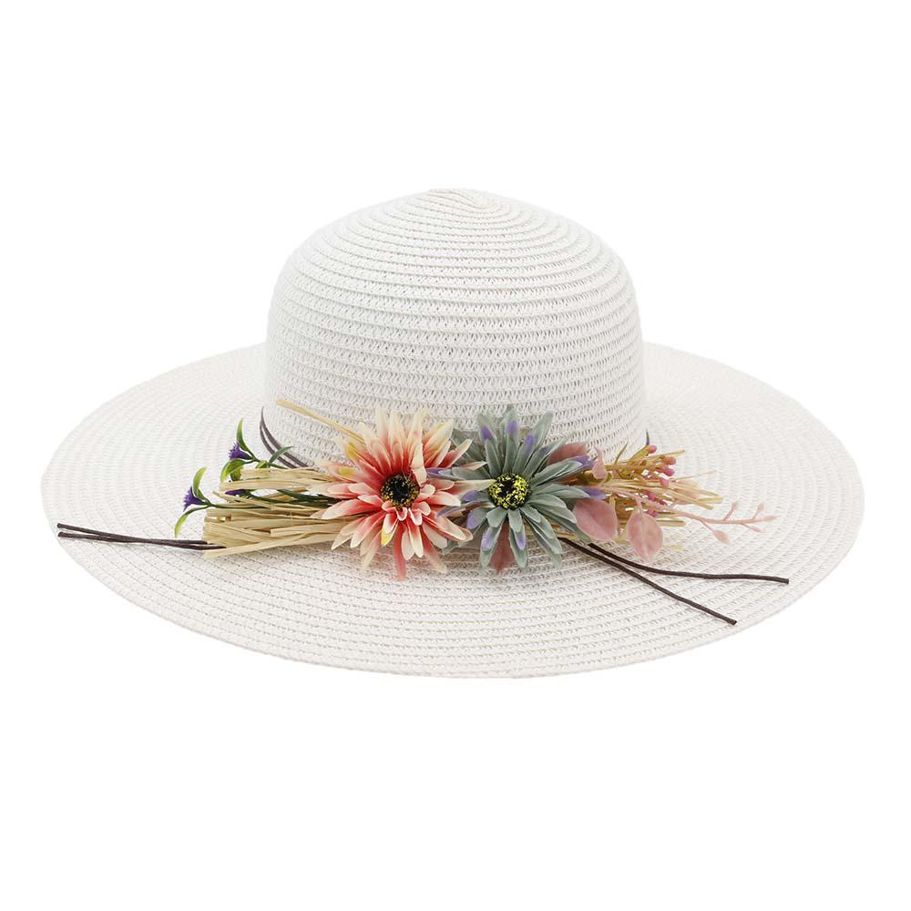 Hot Womens Wide Brim Summer Beach Sun Hat Straw floppy Elegant Bohemia Cap