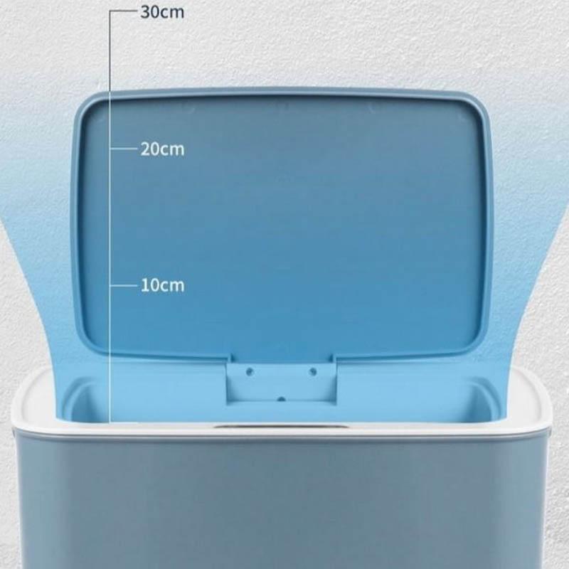 14 Liters Smart Trash Can Household Bathroom with Lid Large Living Room Kitchen Automatic Kick Induction Button Three Modes