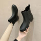 Ladies Rain Boots Short Rain Boots Non-slip Water Boots Female Adult Rubber Shoes Kitchen Work Shoes Waterproof Shoes Mother Shoes