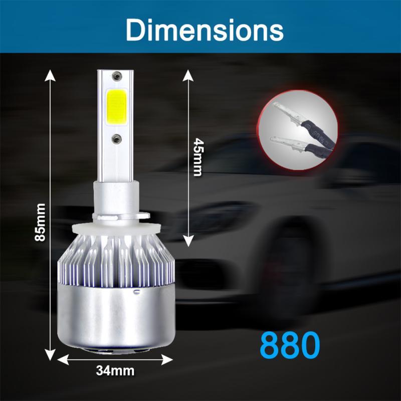 1PCS Car Accessories Car Front Lamp 36W LED Headlight Car Led Headlight Bulb Super Bright Front Big Bulb H1 H4 H7 H11 High Brightness