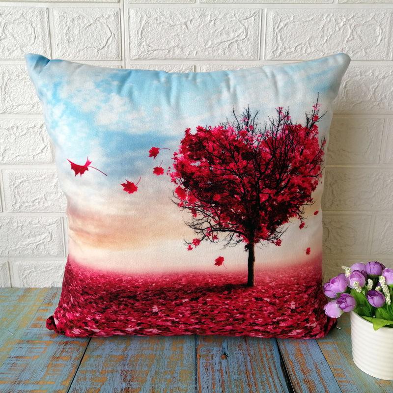 Washable Cushion Covers 3D Printed  Painted Pillowcase Decorative Christmas Cushion Cover for Sofa Case Pillows