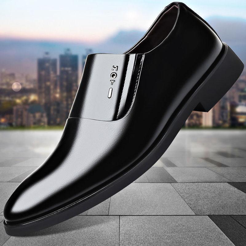 Men's Shoes Spring and Summer Casual Single Shoes Business Formal Wear Leather Shoes Casual Men's Korean Single Shoes Wedding Shoes