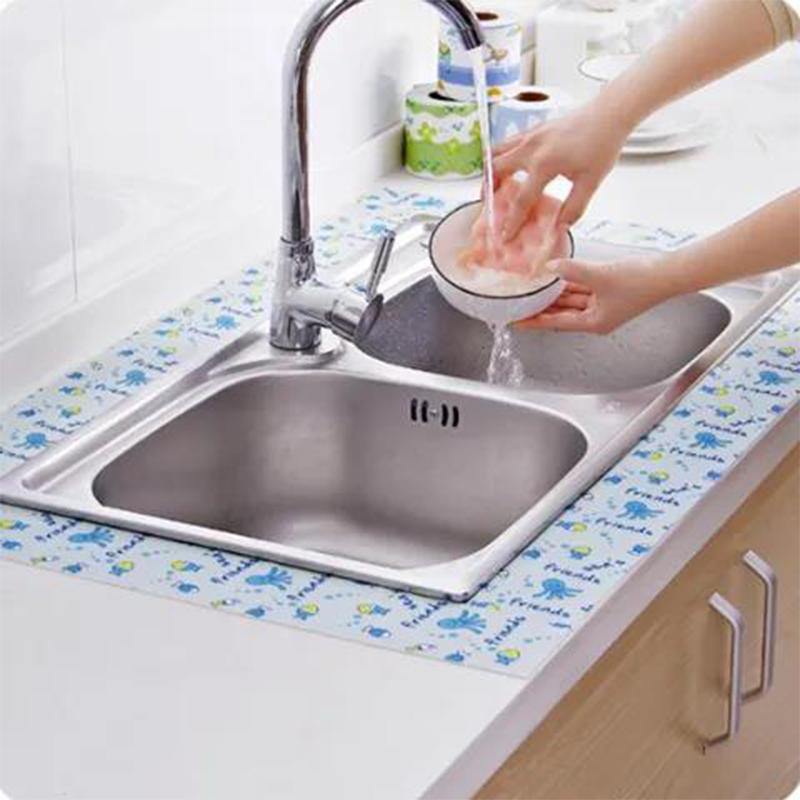 Electrostatic Sticker Type Sink Countertop Waterproof Sticke Vegetable Sink Moisture Absorption Sticker Sink Sticker