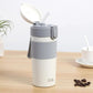 Straw Thermos Cup Girls Water Cup Student Portable Coffee Cup Portable Thermos Cup Large Capacity Cup