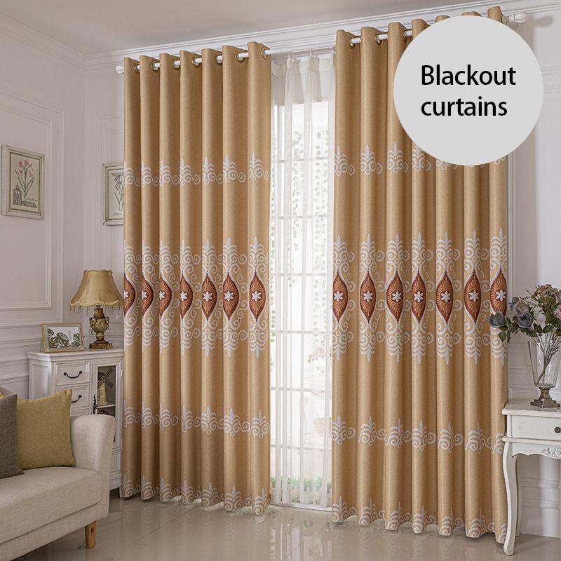 Simple and Modern Blackout Curtains, Sun-proof Heat-insulating Curtains, Bedroom Balcony Sun-shading Curtains (1 Piece)