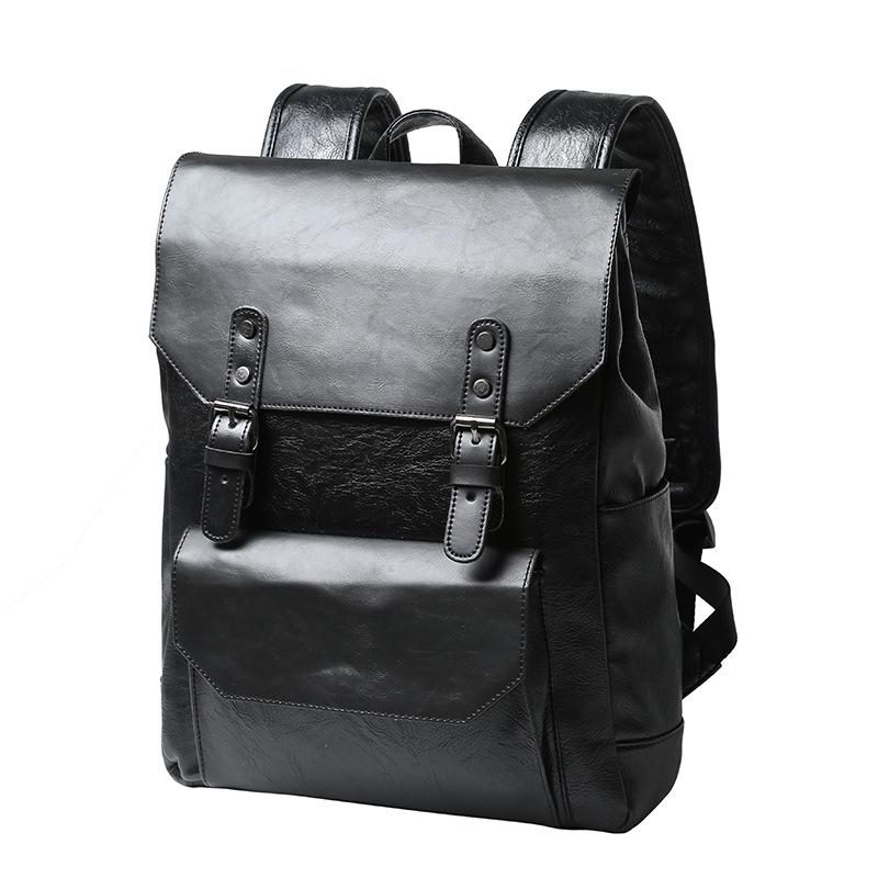 Retro Large Capacity Backpack Men Trend Student Waterproof Outdoor Sports Square Student Bag