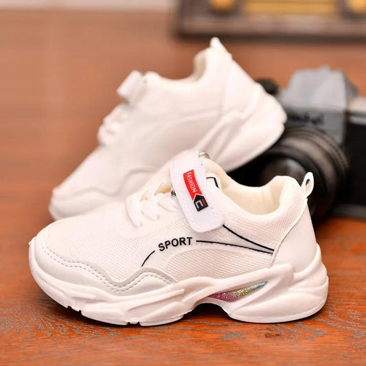 Summer and Autumn Boys Girls Fashion Sneakers Baby/Toddler/Little Kids Leather Trainers Children School Sport Shoes Soft Running Shoes