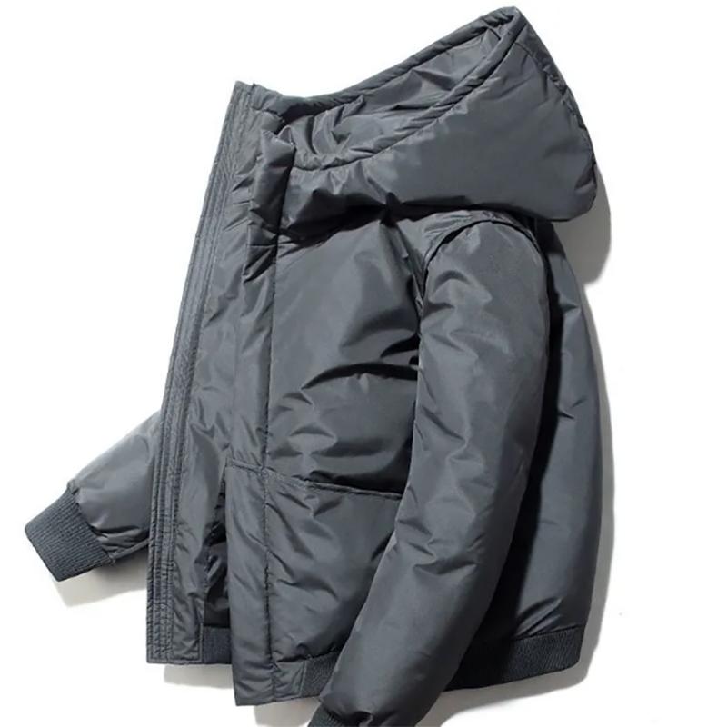 Men's Winter Jackets Hooded Increase Thickening Down Jacket Youth White Duck Down Tide Warm Jacket Men