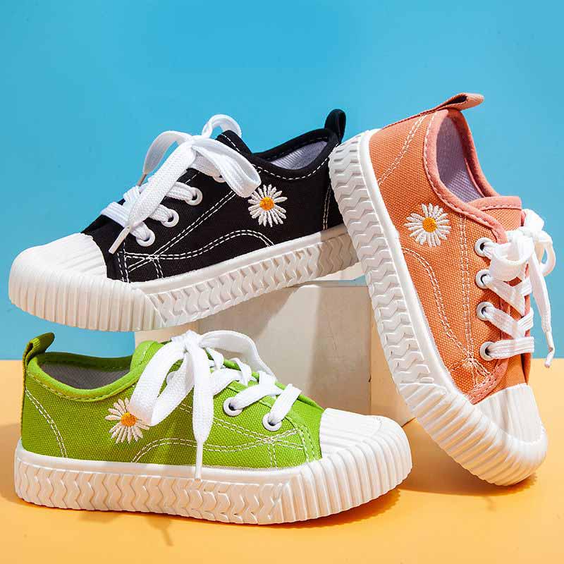 22-38 Child Sneakers Sandals Kids Canvas Breathable Shockproof Basketball Shoes Lightweight Running Shoes Comfortable Deodorant Daisy Skate Shoes