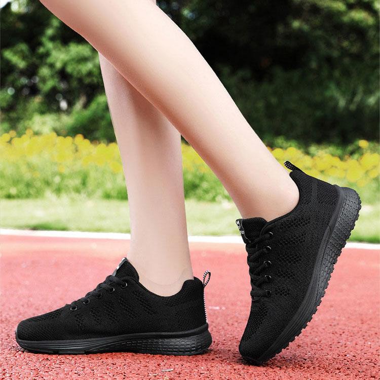 Women Casual Shoes Breathable Walking Mesh Flat Shoes Woman Contrast Color Sneakers Women Tennis Sports Shoes