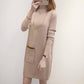 Winter Clothing WOMEN'S Knitted Vest Dress Over-the-Knee Sweater Long Skirts Fashion Dress