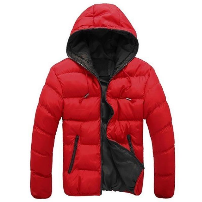 Men's Feather-padded Jacket Lightweight Casual Men's Jacket Autumn and Winter Youth Hooded Jacket