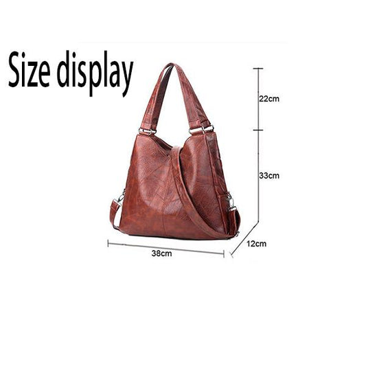 European and American style Shoulder Handbag Trendy wild Woman bag Leather bag Big capacity