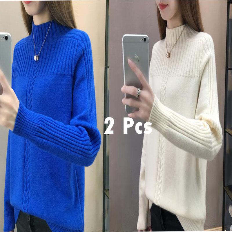 Fashion Women Sweaters and Pullovers Long SleeveTurtleneck Solid Slim Sexy Elastic Women Tops