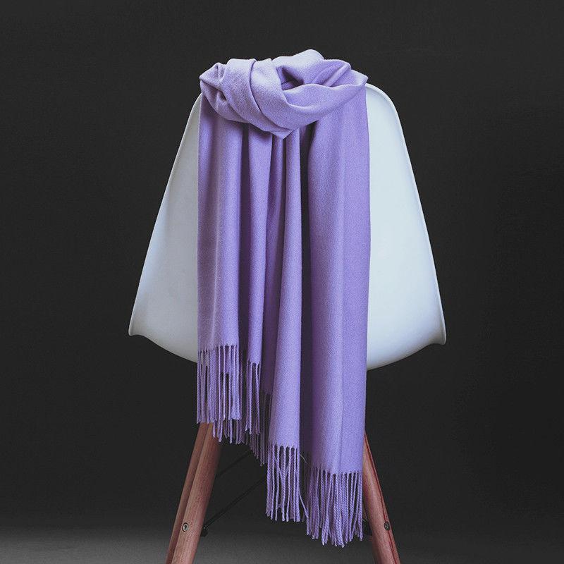 Scarf Fashion Women Cashmere scarves ladies Winter Scarf Solid color Thick Shawls