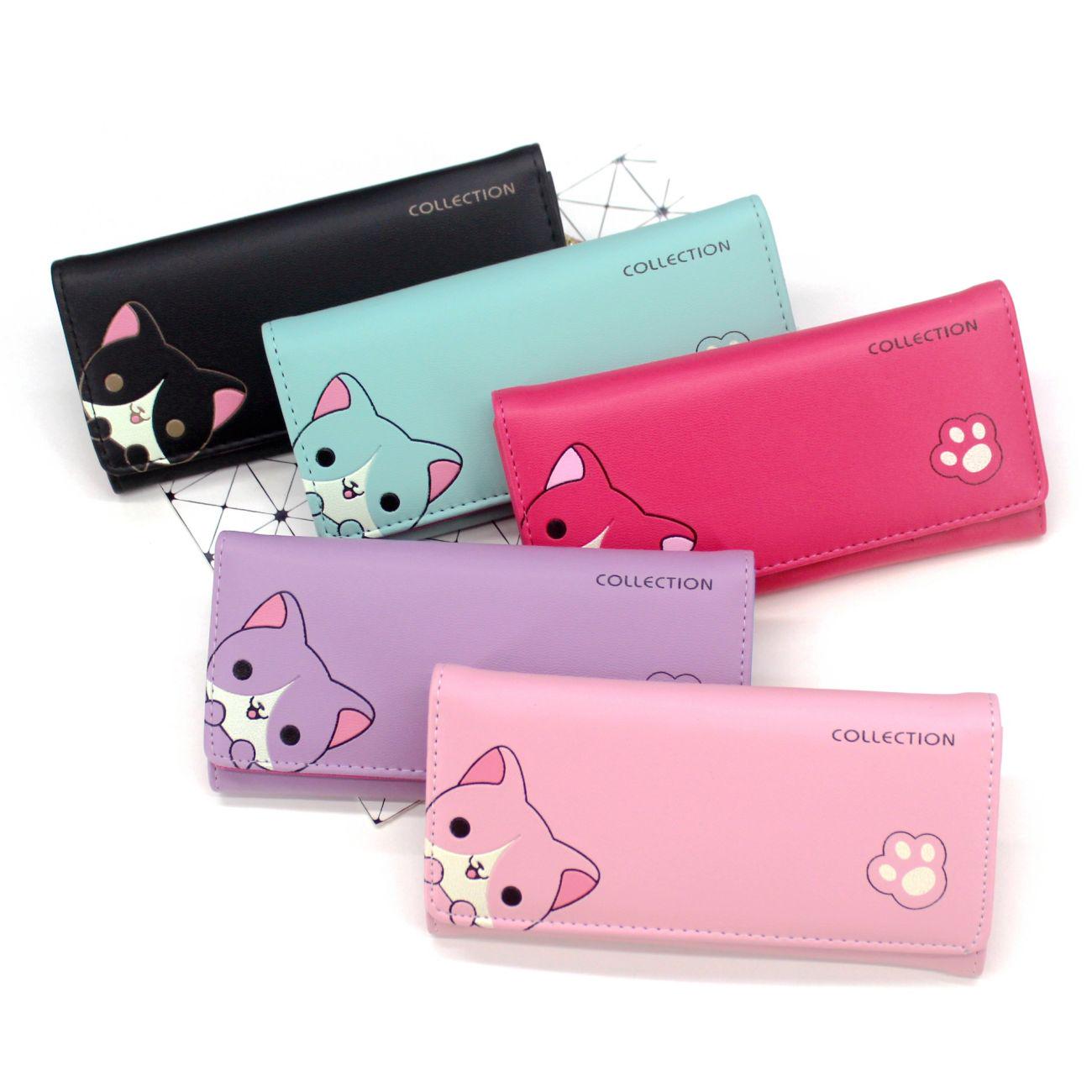 Wallet Girls Japanese and Korean Student Cartoon Wallet Girls Hold Wallets Thin Wallet