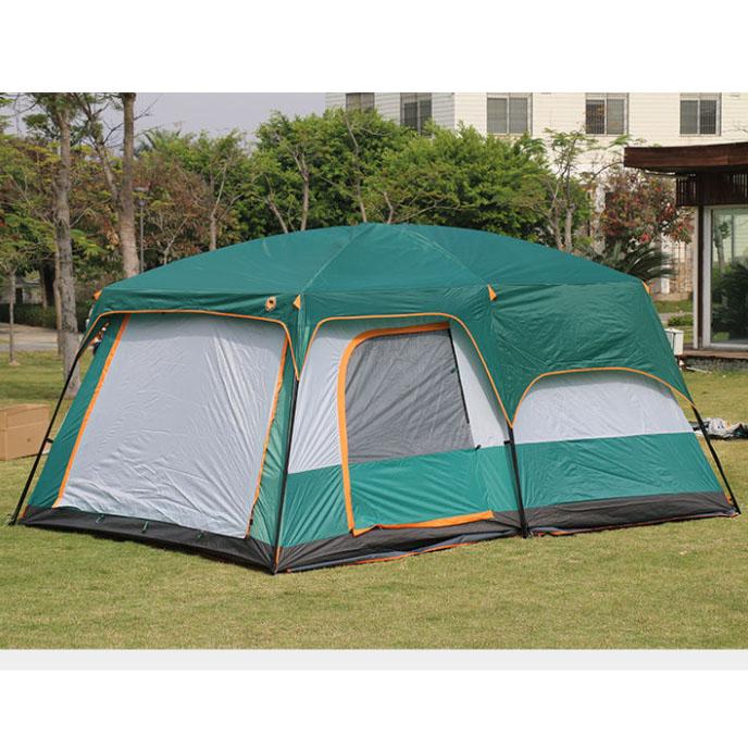 Outdoor Tent Two Rooms and One Living Room 4 To 6 People Thick Rainstorm Camping Tent