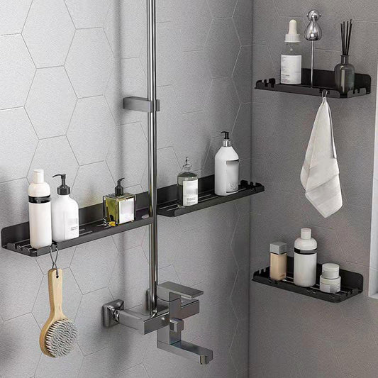 U-shaped Bathroom Shower Shelf Faucet Kitchen Organizer Shelf Free Punching Bathroom Storage Mirror Front Vanity Shelf Wall-mounted Shelf