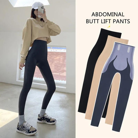 Women's Shark Skin Leggings Abdominal Hip Pants Suspension Pants High Waist Yoga Barbie Pants Fitness Running Sports Pants Jogging Casual Pants