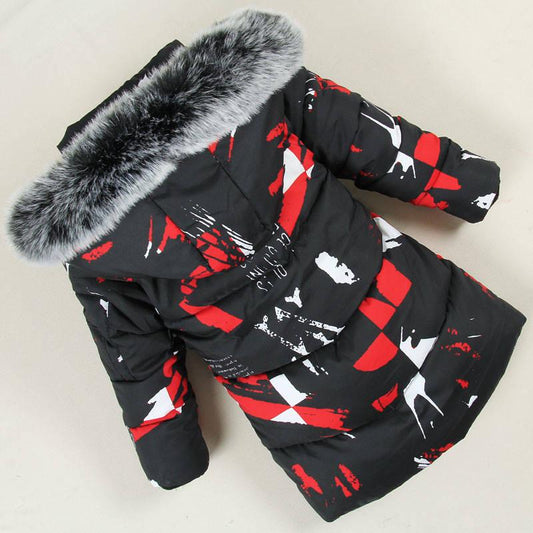 Camouflage Winter Down Parka Jackets for Boy Girls Down Coat Thick Warm Kids Children's Jackets