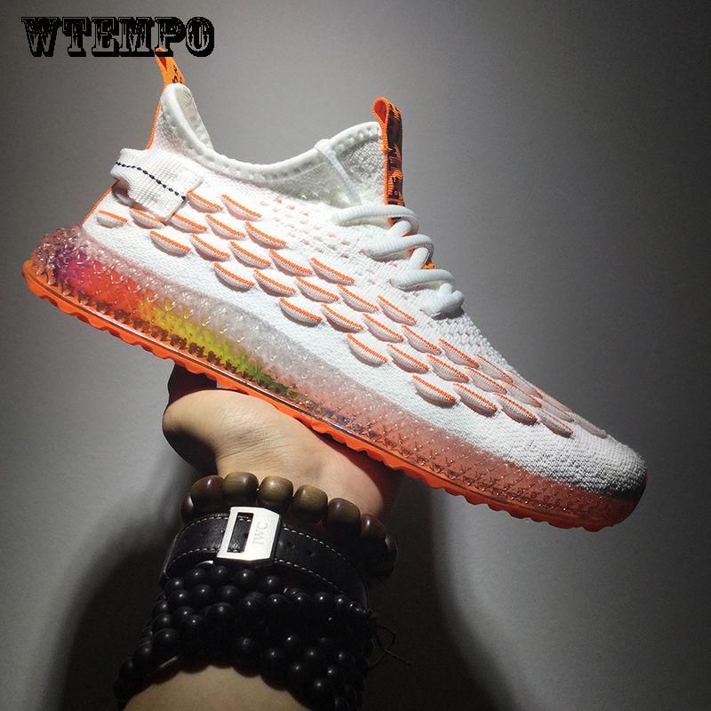 Flying Woven Mesh Shoes Summer Breathable Running Shoes Casual Shoes Sports Shoes Shoes Male