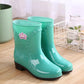 Rain boots Women's Waterproof Shoes Adult Fashion Middle Tube Non-slip Rain Boots Kitchen Car Wash Rubber Shoes