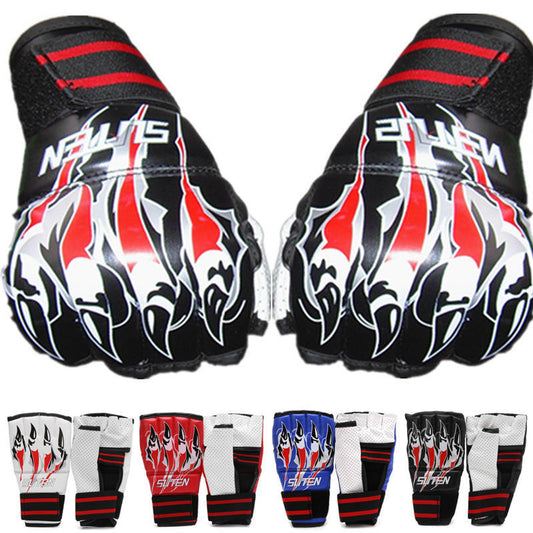 Half-finger Boxing Gloves Sandbag Training MMA Fighting Sparring Combat Gloves