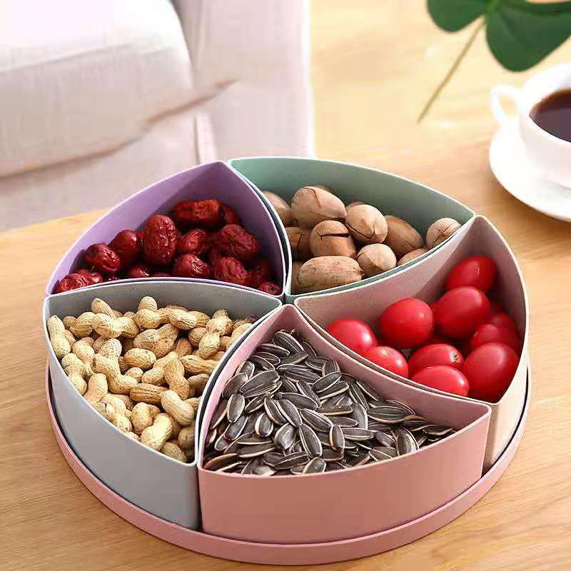 Creative Multi-frame Fruit Plate Dried Fruit Candy Box Home Fruit Tray Living Room Coffee Table Net Red Snacks