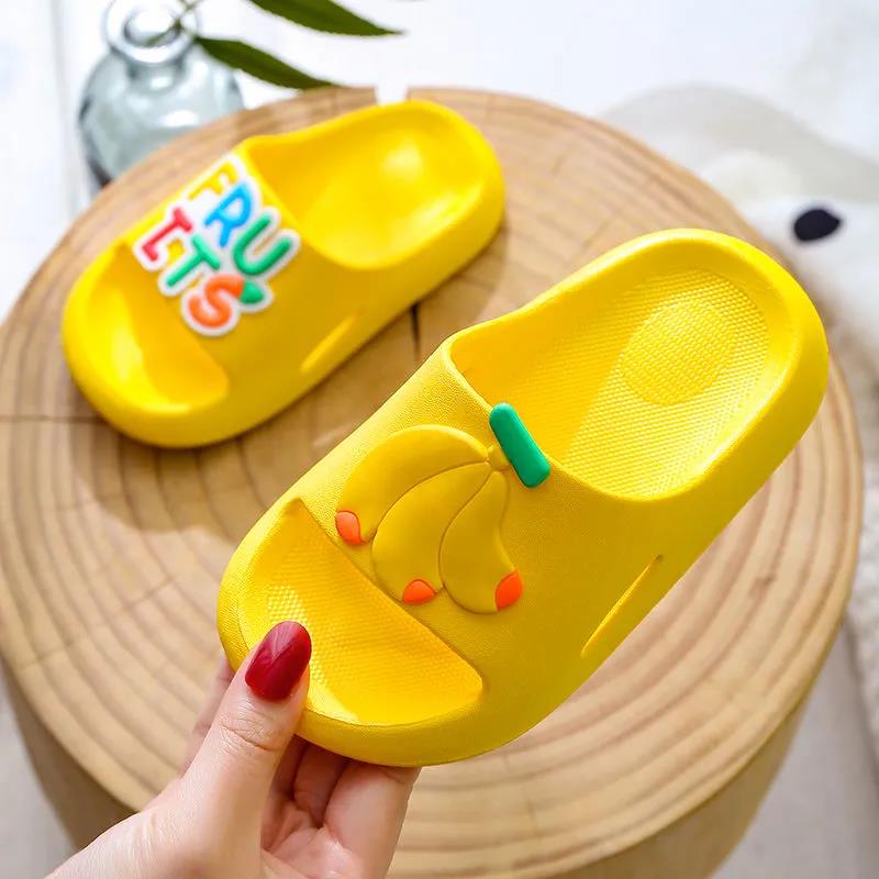 Children's Cute Cartoon Slippers In Summer Boys and Girls Tasteless Antiskid Indoor Home Soft Bottom Non Slip Slippers