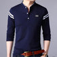 Men's Long Sleeve Sweater Autumn Youth Trend Korean Slim Stand-up Collar Solid Color Sweater