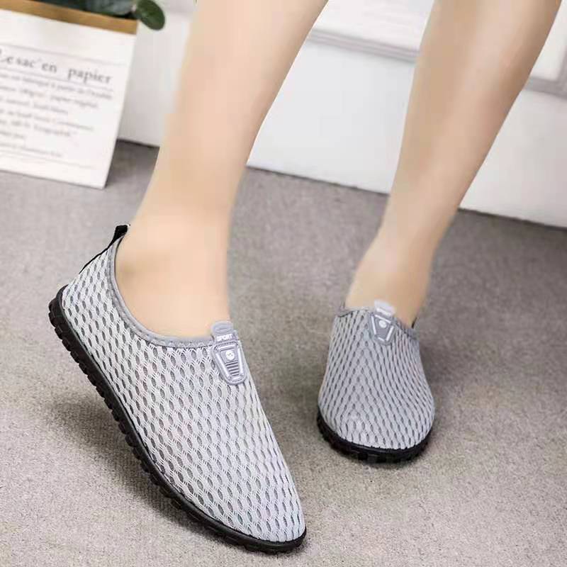 Women's Net Shoes Breathable Mesh Shoes Women's Casual Shoes One-step Light-weight Daily Shopping Walking Shoes