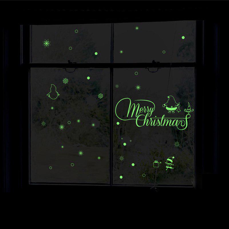 [sticker ]Merry Christmas Luminous Wall Stickers For Kids Rooms House Window Festival Decals Diy Ho