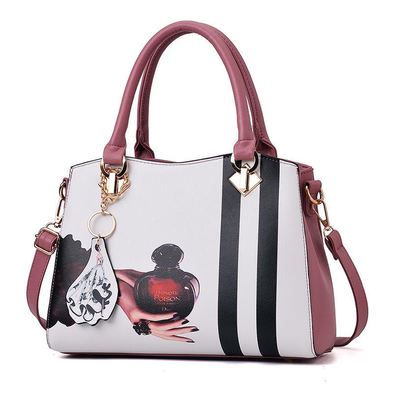 European and American style Shoulder Handbag Trendy wild Woman bag Patent leather bag Big capacity