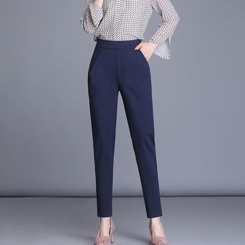 High-waisted Leggings, Spring and Summer Plus Size Loose Korean Version Was Thin, Black Casual Straight-leg Pants Women