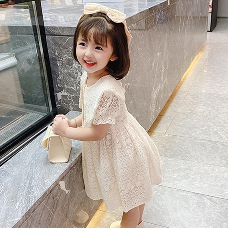 0-24M Baby Girls Dress Newborn White Lace Tutu Party Wedding Dress Toddler Princess Costumes Elegant Puff For Infant Girls