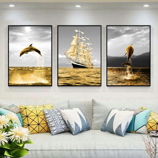 Living Room Decoration Painting Nordic Style Sofa Background Wall Painting Modern Minimalist Bedroom Dining Room Painting