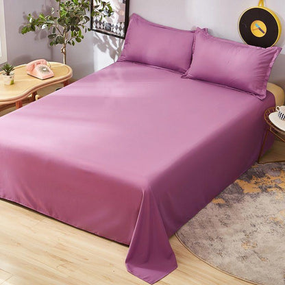 Bedding Cotton Queen-size Bed Sheet One Piece Soft Sheet Extra-large Size Simple Pure Color High-quality Bed Sheet