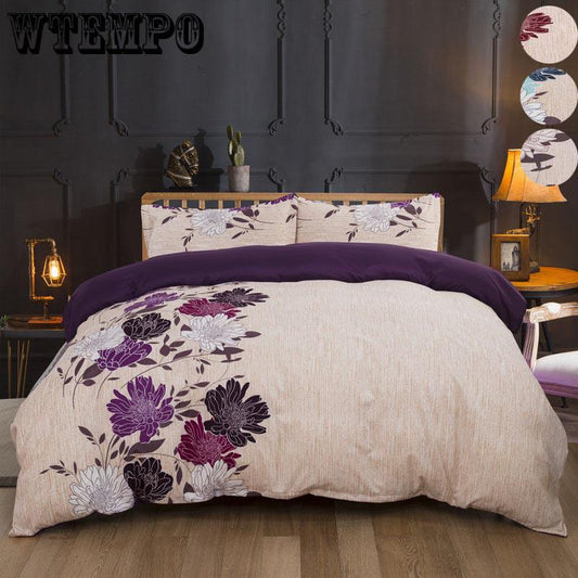 Bedding Set Floral Print Bedlinen 100% Cotton High Quality Full/queen Size Quilt Cover