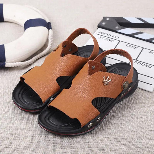 Boy's Summer Shoes Big Boys Soft Sole Outdoor Beach Sandals Anti-slip Casual Light Flat Sandals