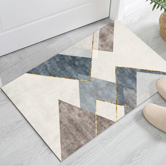 European Geometric Carpet Entrance Door Mat Living Room Anti-slip Carpet Absorbent Bath Mat Kitchen Rug Welcome Mats for Front Door