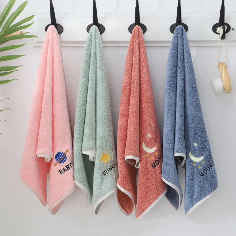 Bathroom Accessories Cartoon Pattern 2Pcs Towels Soft Cotton Towel for Face Washing Water Absorption Household Towels