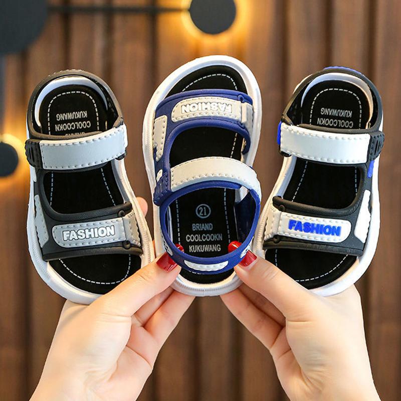 Brand New Summer Children Beach Boys Sandals Kids Shoes Closed Toe Arch Support Sport Sandals for Boys Size 21-35