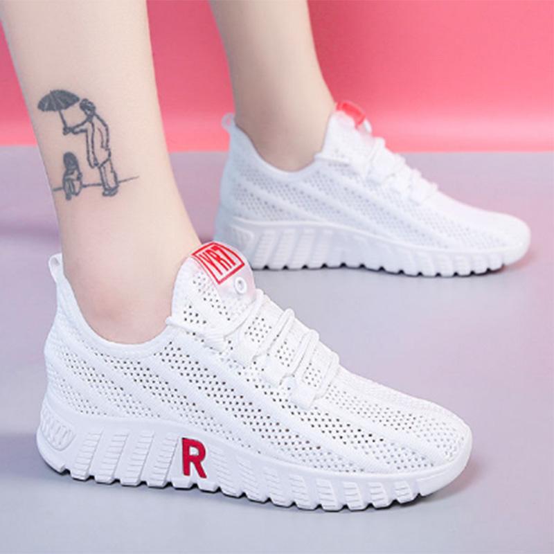 Old Beijing Cloth Shoes Women's Flat Shoes Casual Work Shoes Women's Black Soft-soled Dancing Mesh Shoes Mother Shoes Non-slip