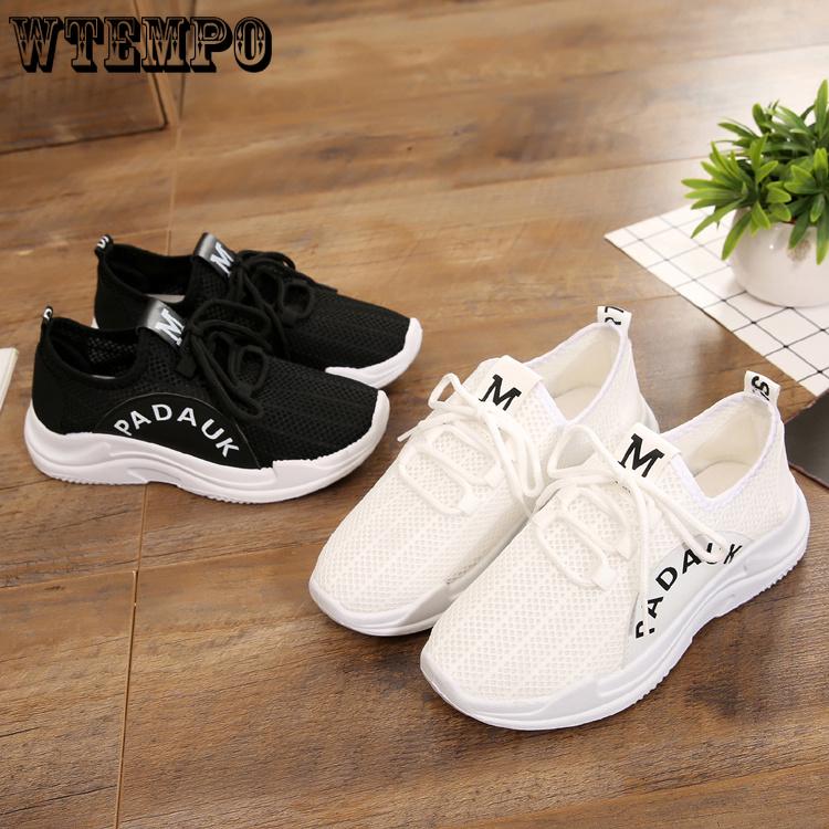 Cloth Shoes Women's Shoes Net Shoes Solid Color Breathable Casual Shoes Sports Running Shoes