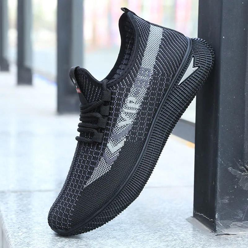 Men's Casual Mesh Shoes Breathable Deodorant Sneakers Trend Shoes All-match Non-slip Soft Bottom Net Shoes Spring and Summer Comfortable Dad Shoes